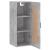 Dulap de perete, gri beton, 34,5x34x90 cm, lemn prelucrat GartenMobel Dekor
