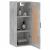 Dulap de perete, gri beton, 34,5x34x90 cm, lemn prelucrat GartenMobel Dekor