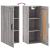 Dulap de perete, gri sonoma, 34,5x34x90 cm, lemn prelucrat GartenMobel Dekor