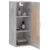 Dulap de perete, gri beton, 34,5x34x90 cm, lemn prelucrat GartenMobel Dekor