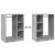 Dulap, gri beton, 77x48x102 cm, lemn prelucrat GartenMobel Dekor