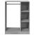 Dulap, gri beton, 77x48x102 cm, lemn prelucrat GartenMobel Dekor