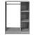 Dulap, gri sonoma, 77x48x102 cm, lemn prelucrat GartenMobel Dekor