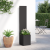 Ghiveci de Grădină cu Panou Decorativ Negru 32 x 140 cm GartenMobel Dekor
