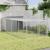 Cușcă câine cu țarc antracit 153x396x110 cm oțel galvanizat GartenMobel Dekor