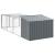 Cușcă câine cu țarc antracit 153x396x110 cm oțel galvanizat GartenMobel Dekor