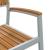 Set mese 5 piese lemn masiv acacia și metal GartenMobel Dekor