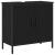 Set de Mobilier pentru Baie 3 Piese Negru Stejar Lemn Ingineresc GartenMobel Dekor
