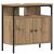Set de mobilier pentru baie 3 piese Stejar artizanal Lemn ingineresc GartenMobel Dekor