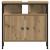 Set de mobilier de baie , 4 piese, în Stejar Artisan, din lemn ingineresc. GartenMobel Dekor