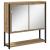 Set de mobilier de baie , 4 piese, în Stejar Artisan, din lemn ingineresc. GartenMobel Dekor