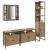 Set baie 4 piese din stejar artisan GartenMobel Dekor