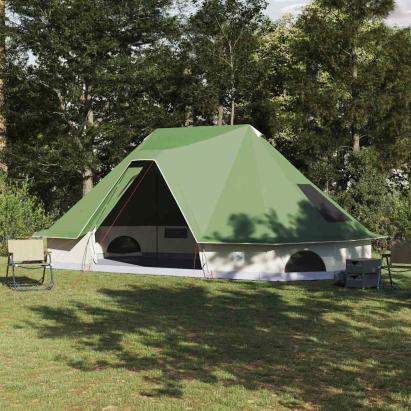 Cort pentru Familie Tipi Verde 10 Persoane Impermeabil GartenMobel Dekor