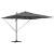 Parasol Roma cu braț articulat 286 x 285 x 270 cm Aluminiu GartenMobel Dekor