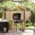 Adăpost BBQ 133.5x63x200 cm din Lemn de Pin Impregnat GartenMobel Dekor