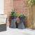 Suport pentru plante Antracit Plastic 35 x 35 x 73 cm GartenMobel Dekor
