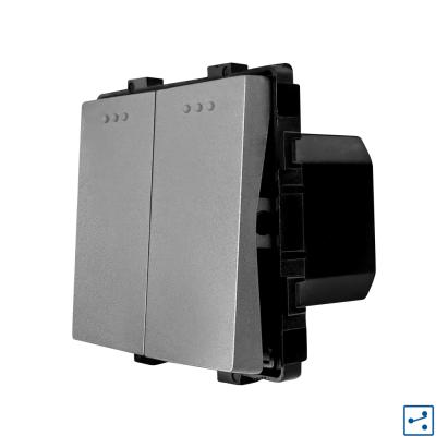 Modul Intrerupator Dublu Cap Scara Mecanic LUXION SmartElectro IntelligentHouse