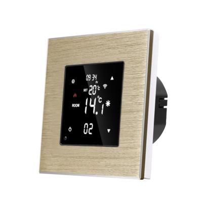 Termostat Wi-Fi pentru incalzirea electrica LUXION cu Rama din Aluminiu SmartElectro IntelligentHouse