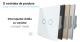 Intrerupator Dublu cu Variator LIVOLO cu Touch Din Sticla - Serie Noua SmartElectro IntelligentHouse