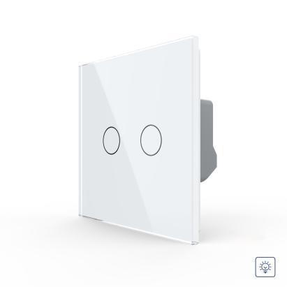 Intrerupator Dublu cu Variator LIVOLO cu Touch Din Sticla - Serie Noua SmartElectro IntelligentHouse