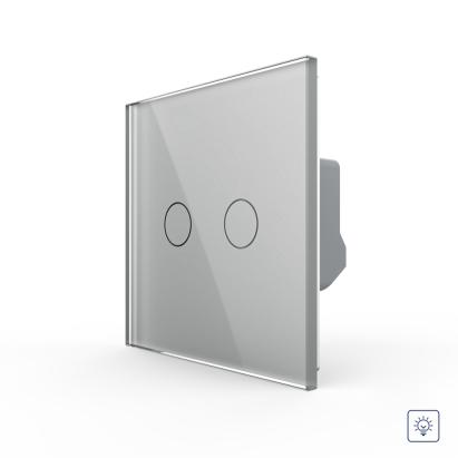 Intrerupator Dublu cu Variator LIVOLO cu Touch Din Sticla - Serie Noua SmartElectro IntelligentHouse