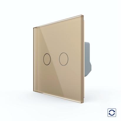 Intrerupator Dublu cu Revenire / Reset cu Touch LIVOLO - Serie Noua SmartElectro IntelligentHouse