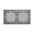 Panou Intrerupator Dublu + Dublu cu Touch Din Sticla LUXION SmartElectro IntelligentHouse