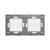 Panou Intrerupator Triplu + Dublu cu Touch Din Sticla LUXION SmartElectro IntelligentHouse