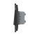 Intrerupator Simplu Mecanic Cap Cruce, 2 Module LIVOLO cu Rama din Sticla - Serie Noua SmartElectro IntelligentHouse