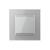 Intrerupator Simplu Mecanic si Cap Scara , 2 Module LIVOLO cu Rama din Sticla - Serie Noua SmartElectro IntelligentHouse