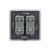 Intrerupator Dublu Mecanic Cap Cruce LIVOLO cu Rama din Sticla - Serie Noua SmartElectro IntelligentHouse