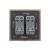Intrerupator Dublu Mecanic Cap Cruce LIVOLO cu Rama din Sticla - Serie Noua SmartElectro IntelligentHouse