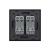 Intrerupator Dublu Mecanic Cap Cruce LIVOLO cu Rama din Sticla - Serie Noua SmartElectro IntelligentHouse