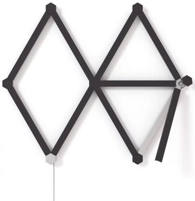 Kit Nanoleaf Lines Skin, Matte Black, 9 Bucati SmartElectro IntelligentHouse