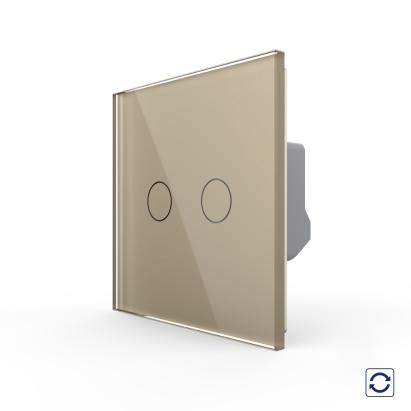 Intrerupator Dublu cu Revenire, Contact Uscat cu Touch LIVOLO - Serie Noua SmartElectro IntelligentHouse