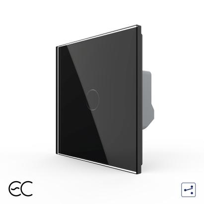Intrerupator Simplu Cap Scara / Cruce cu Touch LIVOLO din Sticla - Protocol ZigBee EC SmartElectro IntelligentHouse