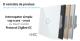 Intrerupator Simplu Cap Scara / Cruce cu Touch LIVOLO din Sticla - Protocol ZigBee EC SmartElectro IntelligentHouse