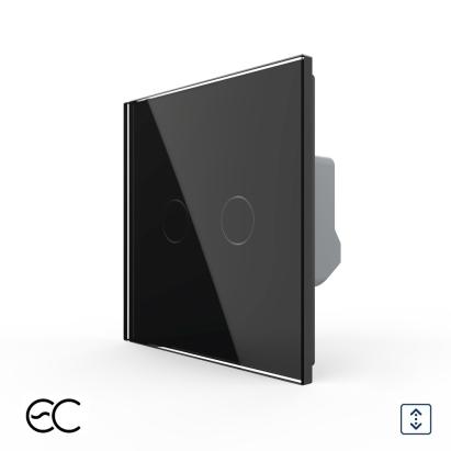 Intrerupator Dublu Draperie cu Touch LIVOLO din Sticla - Protocol ZigBee EC SmartElectro IntelligentHouse