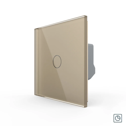 Intrerupator Simplu cu Timer LIVOLO Din Sticla - Serie Noua SmartElectro IntelligentHouse
