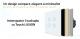 Intrerupator Cvadruplu cu Touch din Sticla LUXION, 500W SmartElectro IntelligentHouse