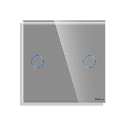 Panou Intrerupator Dublu cu Touch Mini din Sticla LUXION SmartElectro IntelligentHouse
