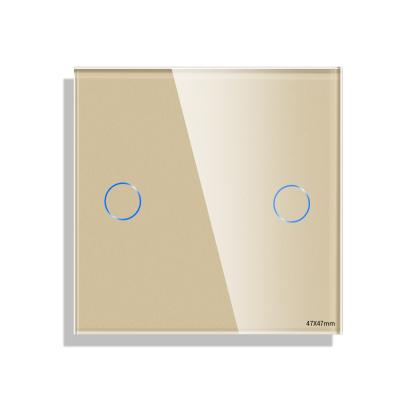 Panou Intrerupator Dublu cu Touch Mini din Sticla LUXION SmartElectro IntelligentHouse