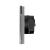 Intrerupator Dublu Cap Scara / Cruce + Priza cu Rama din Sticla LUXION, Serie A SmartElectro IntelligentHouse