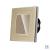 Intrerupator Simplu Cap Scara / Cruce cu Touch din Sticla si Rama de Aluminiu LUXION, Serie A SmartElectro IntelligentHouse
