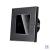 Intrerupator Dublu Cap Scara / Cruce cu Touch din Sticla si Rama de Aluminiu LUXION, Serie A SmartElectro IntelligentHouse