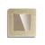 Intrerupator Dublu Cap Scara / Cruce cu Touch din Sticla si Rama de Aluminiu LUXION, Serie A SmartElectro IntelligentHouse