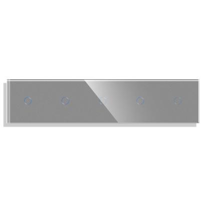 Panou 5 Intrerupatoare Simple cu Touch din Sticla LUXION SmartElectro IntelligentHouse