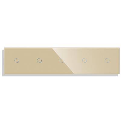 Panou 5 Intrerupatoare Simple cu Touch din Sticla LUXION SmartElectro IntelligentHouse