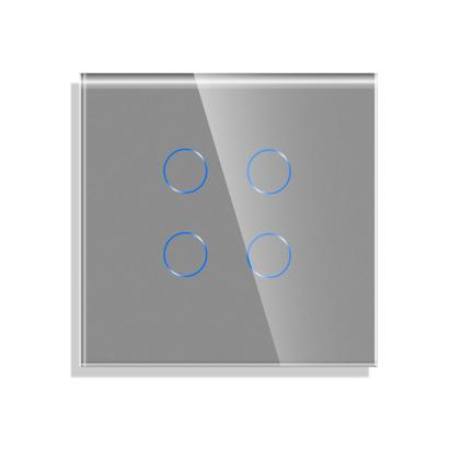 Panou Intrerupator Cvadruplu cu Touch Din Sticla LUXION SmartElectro IntelligentHouse