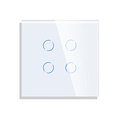 Panou Intrerupator Cvadruplu cu Touch Din Sticla LUXION SmartElectro IntelligentHouse